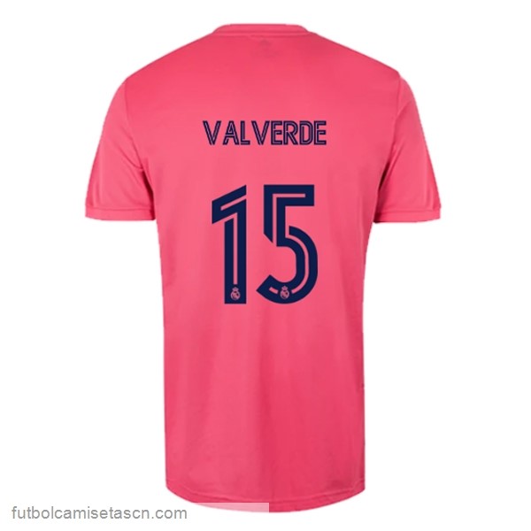 Camiseta Real Madrid 2ª NO.15 Valverde 2020/21 Rosa